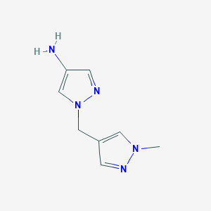 1-((1-Methyl-1H-pyrazol-4-yl)methyl)-1H-pyrazol-4-amine