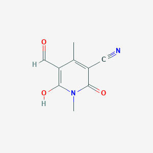 molecular formula C9H8N2O3 B14923637 (5Z)-5-(hydroxymethylidene)-1,4-dimethyl-2,6-dioxo-1,2,5,6-tetrahydropyridine-3-carbonitrile 