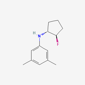 molecular formula C13H18FN B1492364 N-[(1R,2R)-2-fluorocyclopentyl]-3,5-dimethylaniline CAS No. 2166108-61-6