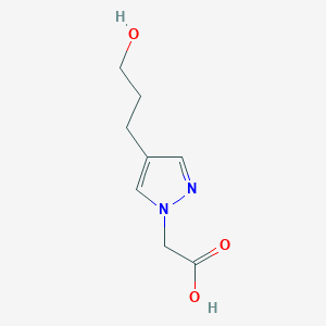 2-[4-(3-hydroxypropyl)-1H-pyrazol-1-yl]acetic acid