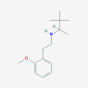 molecular formula C15H25NO B1492368 （3,3-二甲基丁烷-2-基）[2-(2-甲氧基苯基)乙基]胺 CAS No. 2098105-96-3