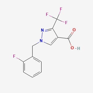 1-(2-Fluorobenzyl)-3-(trifluoromethyl)-1H-pyrazole-4-carboxylic acid