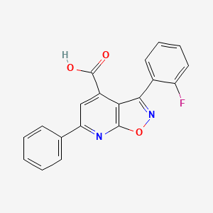 molecular formula C19H11FN2O3 B14923709 3-(2-Fluorophenyl)-6-phenylisoxazolo[5,4-b]pyridine-4-carboxylic acid 