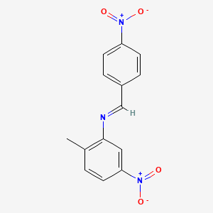 Benzenamine, 2-methyl-5-nitro-N-(4-nitrobenzylidene)-