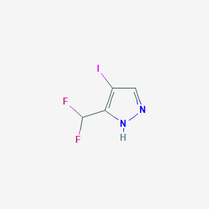 molecular formula C4H3F2IN2 B14923719 3-(Difluoromethyl)-4-iodo-1H-pyrazole CAS No. 1354704-07-6