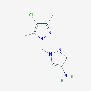 1-[(4-chloro-3,5-dimethyl-1H-pyrazol-1-yl)methyl]-1H-pyrazol-4-amine