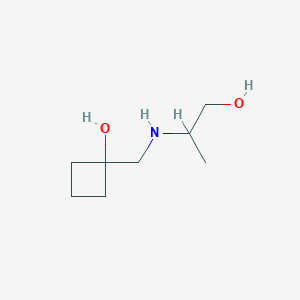 molecular formula C8H17NO2 B1492377 1-{[(1-Hydroxypropan-2-yl)amino]methyl}cyclobutan-1-ol CAS No. 1856688-99-7