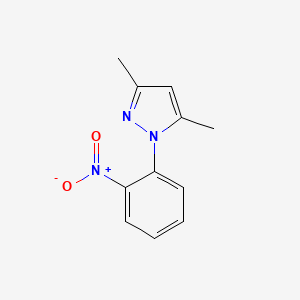 molecular formula C11H11N3O2 B14923779 3,5-Dimethyl-1-(2-nitrophenyl)pyrazole CAS No. 29334-65-4