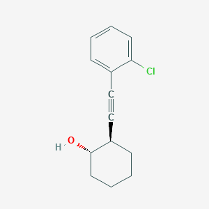 molecular formula C14H15ClO B1492378 (1S,2R)-2-[2-(2-chlorophenyl)ethynyl]cyclohexan-1-ol CAS No. 2165587-96-0