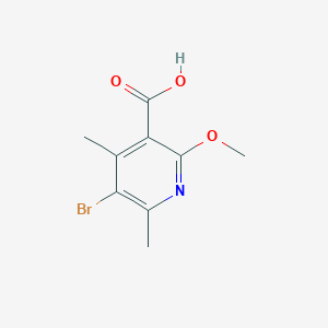 molecular formula C9H10BrNO3 B1492379 5-Bromo-2-methoxy-4,6-dimethylnicotinic acid CAS No. 2256060-21-4