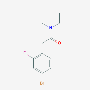 molecular formula C12H15BrFNO B1492380 2-(4-溴-2-氟苯基)-N,N-二乙基乙酰胺 CAS No. 2030483-55-5