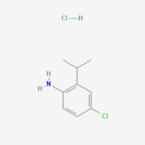 molecular formula C9H13Cl2N B1492381 4-Chloro-2-(propan-2-yl)aniline hydrochloride CAS No. 2044835-25-6