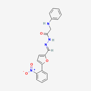 2-Anilino-N'~1~-{(E)-1-[5-(2-nitrophenyl)-2-furyl]methylidene}acetohydrazide