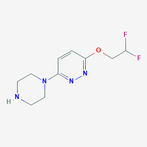 molecular formula C10H14F2N4O B1492382 3-(2,2-Difluoroethoxy)-6-(piperazin-1-yl)pyridazine CAS No. 2098048-26-9