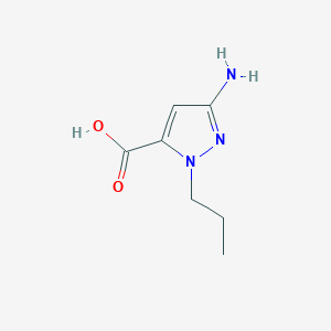 3-amino-1-propyl-1H-pyrazole-5-carboxylic acid