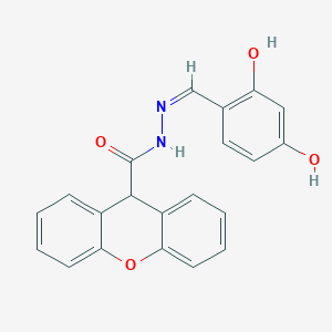 molecular formula C21H16N2O4 B14923847 N'-[(Z)-(2,4-dihydroxyphenyl)methylidene]-9H-xanthene-9-carbohydrazide 