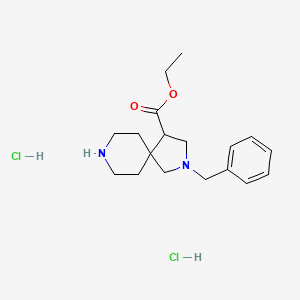 Ethyl 2-benzyl-2,8-diazaspiro[4.5]decane-4-carboxylate dihydrochloride