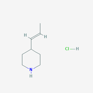 4-[(1E)-prop-1-en-1-yl]piperidine hydrochloride