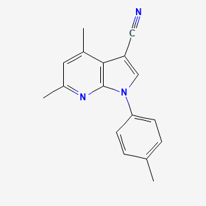 4,6-dimethyl-1-(4-methylphenyl)-1H-pyrrolo[2,3-b]pyridine-3-carbonitrile