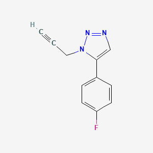 molecular formula C11H8FN3 B1492391 5-(4-fluorophenyl)-1-(prop-2-yn-1-yl)-1H-1,2,3-triazole CAS No. 2098032-69-8