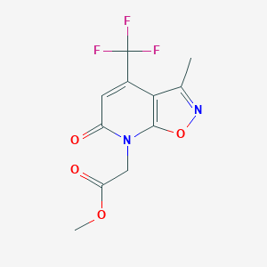 Methyl 2-(3-methyl-6-oxo-4-(trifluoromethyl)isoxazolo[5,4-b]pyridin-7(6H)-yl)acetate