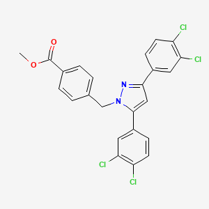 methyl 4-{[3,5-bis(3,4-dichlorophenyl)-1H-pyrazol-1-yl]methyl}benzoate