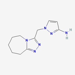 1-((6,7,8,9-Tetrahydro-5H-[1,2,4]triazolo[4,3-a]azepin-3-yl)methyl)-1H-pyrazol-3-amine