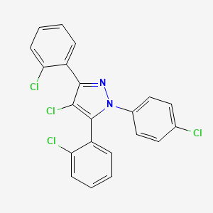 4-chloro-3,5-bis(2-chlorophenyl)-1-(4-chlorophenyl)-1H-pyrazole