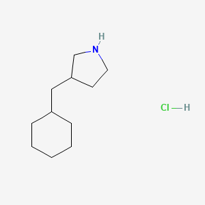 molecular formula C11H22ClN B1492402 3-(Cyclohexylmethyl)pyrrolidine hydrochloride CAS No. 2098129-56-5