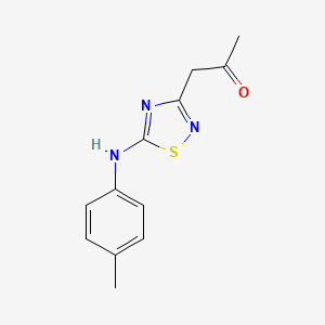 1-{5-[(4-Methylphenyl)amino]-1,2,4-thiadiazol-3-yl}propan-2-one