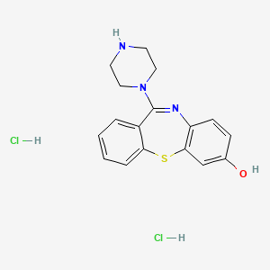 molecular formula C17H19Cl2N3OS B1492403 7-Hydroxy-N-des{[2-(2-hydroxy)ethoxy]ethyl} Quetiapine Dihydrochloride CAS No. 1397181-83-7