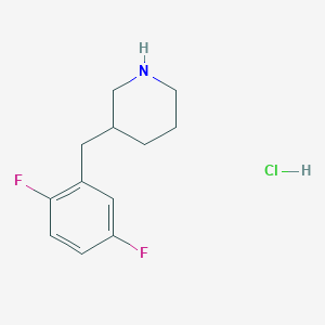 molecular formula C12H16ClF2N B1492404 3-[(2,5-Difluorophenyl)methyl]piperidine hydrochloride CAS No. 2098106-60-4