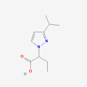 2-[3-(propan-2-yl)-1H-pyrazol-1-yl]butanoic acid