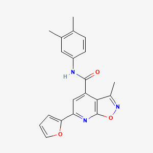 N-(3,4-dimethylphenyl)-6-(furan-2-yl)-3-methyl[1,2]oxazolo[5,4-b]pyridine-4-carboxamide