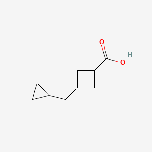 molecular formula C9H14O2 B1492407 3-(环丙基甲基)环丁烷-1-羧酸 CAS No. 2097970-91-5