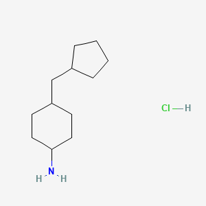4-(Cyclopentylmethyl)cyclohexan-1-amine hydrochloride
