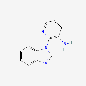 2-(2-methyl-1H-1,3-benzodiazol-1-yl)pyridin-3-amine