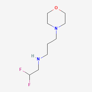 molecular formula C9H18F2N2O B14924099 N-(2,2-difluoroethyl)-N-(3-morpholin-4-ylpropyl)amine 