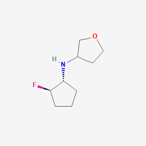 molecular formula C9H16FNO B1492410 N-[(1R,2R)-2-fluorocyclopentyl]oxolan-3-amine CAS No. 2166412-74-2