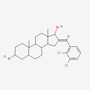 (16E)-16-(2,3-dichlorobenzylidene)androstane-3,17-diol