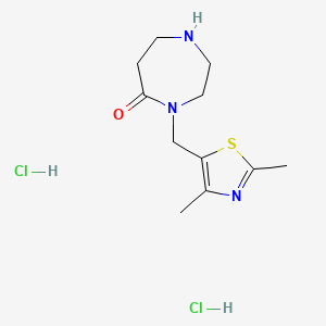 4-[(2,4-Dimethyl-1,3-thiazol-5-yl)methyl]-1,4-diazepan-5-one dihydrochloride