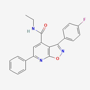 N-ethyl-3-(4-fluorophenyl)-6-phenyl[1,2]oxazolo[5,4-b]pyridine-4-carboxamide