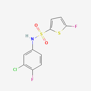 molecular formula C10H6ClF2NO2S2 B14924182 N-(3-Chloro-4-fluorophenyl)-5-fluorothiophene-2-sulfonamide 