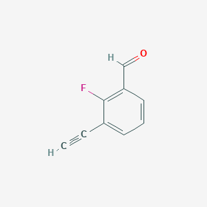 molecular formula C9H5FO B1492419 3-Ethynyl-2-fluorobenzaldehyde CAS No. 1851952-10-7