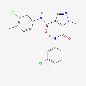 N,N'-bis(3-chloro-4-methylphenyl)-1-methyl-1H-pyrazole-4,5-dicarboxamide