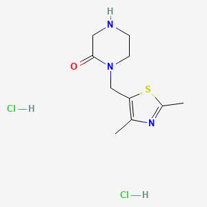 1-[(2,4-Dimethyl-1,3-thiazol-5-yl)methyl]piperazin-2-one dihydrochloride