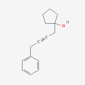molecular formula C15H18O B1492422 1-(4-Phenylbut-2-yn-1-yl)cyclopentan-1-ol CAS No. 2098010-69-4
