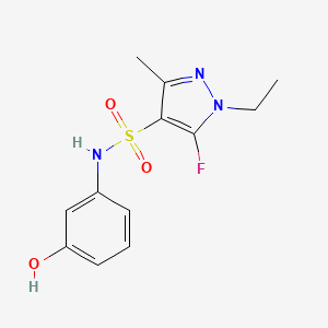 1-ethyl-5-fluoro-N-(3-hydroxyphenyl)-3-methyl-1H-pyrazole-4-sulfonamide