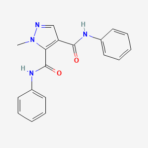 1-methyl-N,N'-diphenyl-1H-pyrazole-4,5-dicarboxamide