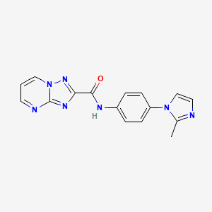 N-[4-(2-methyl-1H-imidazol-1-yl)phenyl][1,2,4]triazolo[1,5-a]pyrimidine-2-carboxamide